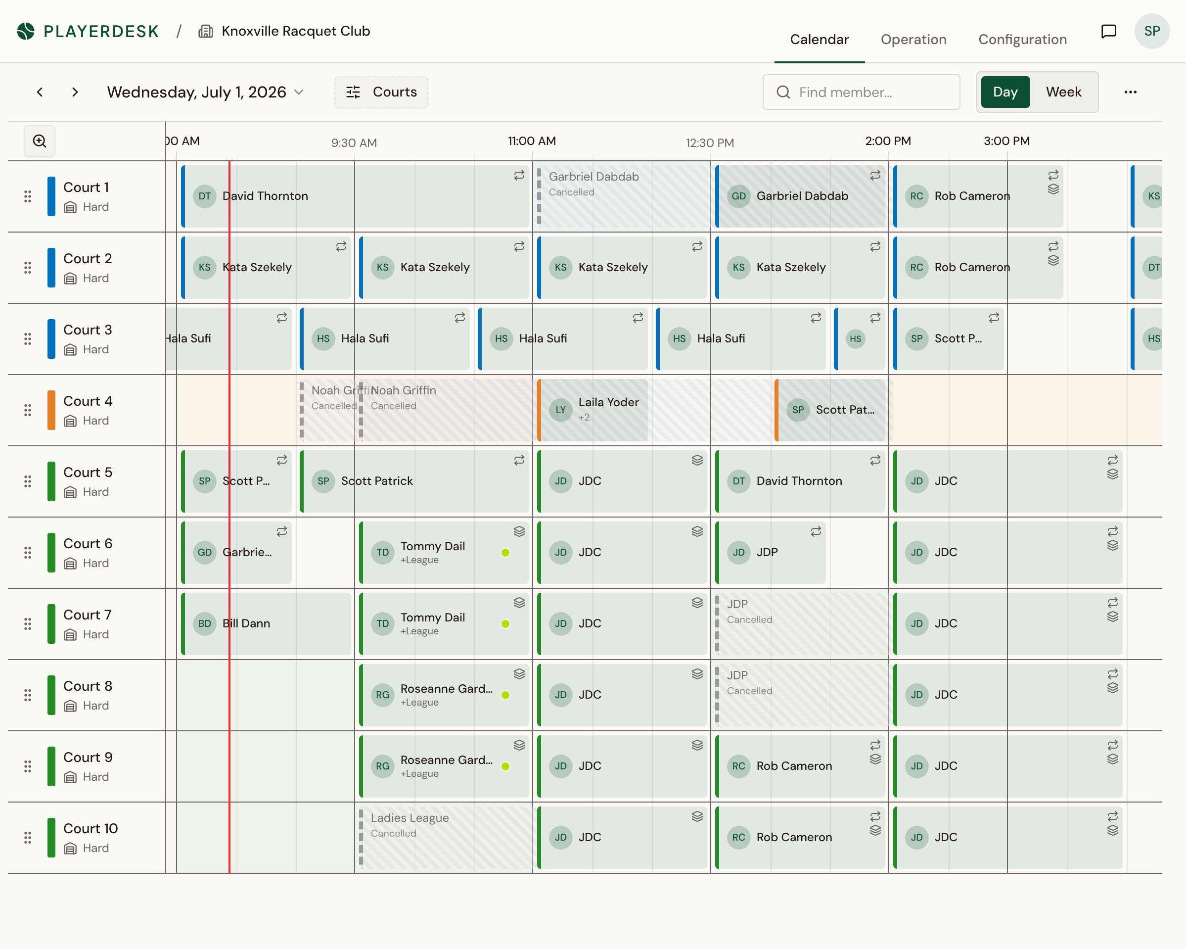 PlayerDesk web dashboard